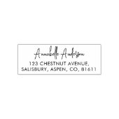 Rücksendeadresse Moderner Minimalistischer Skriptn Permastempel (Design)