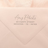 Rücksendeadresse Moderner Minimalistischer Skriptn Permastempel