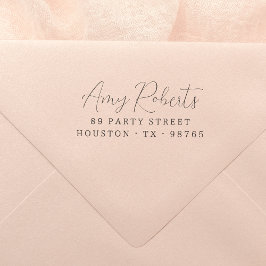 Rücksendeadresse Moderner Minimalistischer Skriptn Permastempel