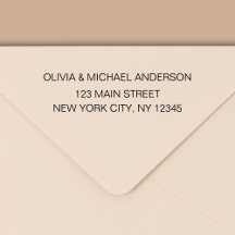 Rücksendeadresse Moderner Minimalistischer Skriptn