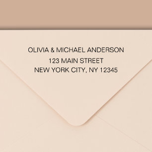 Rücksendeadresse Moderner Minimalistischer Skriptn Permastempel