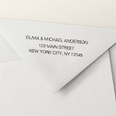 Rücksendeadresse Moderner Minimalistischer Skriptn Permastempel