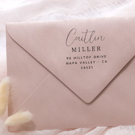 Rücksendeadresse Moderner Minimalistischer Skriptn Permastempel