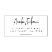 Rücksendeadresse Moderner Minimalistischer Skriptn Permastempel (Design)