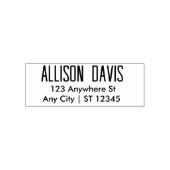 Rücksendeadresse Moderner Minimalistischer Skriptn Permastempel (Design)