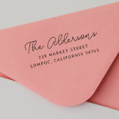 Rücksendeadresse Moderner Name der Skriptfamilie Permastempel