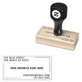 Rücksendeadresse moderner Unternehmen Gummistempel (Stempel)