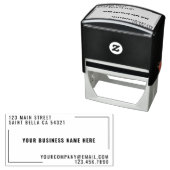 Rücksendeadresse moderner Unternehmen Permastempel (Beispiel)