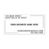 Rücksendeadresse moderner Unternehmen Permastempel (Design)