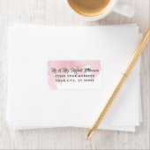 Rücksendeadresse Moderner Watercolor Wash Pinsel Adressaufkleber (Insitu)