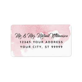 Rücksendeadresse Moderner Watercolor Wash Pinsel Adressaufkleber