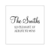 Rücksendeadresse Modernes Minimalistisches Nam Gummistempel (Prägung)