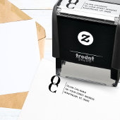Rücksendeadresse Modernes Minimalistisches Script Permastempel
