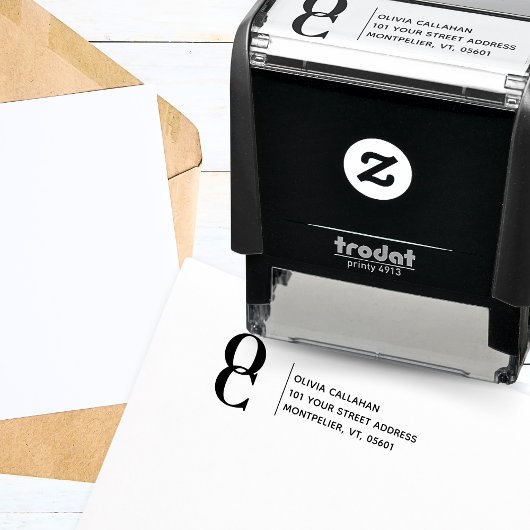 Rücksendeadresse Modernes Minimalistisches Script Permastempel