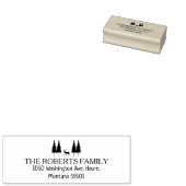 Rücksendeadresse nach Maß, Weihnachten Gummistempel (Stempel)