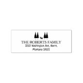 Rücksendeadresse nach Maß, Weihnachten Gummistempel (Prägung)