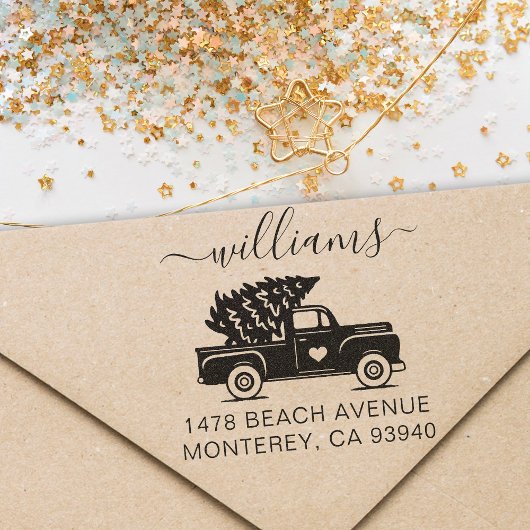 Rücksendeadresse niedlich Vintage Permastempel