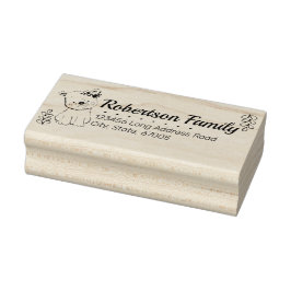 Rücksendeadresse niedlicher Bären und Reben Gummistempel