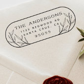 Rücksendeadresse Niedlicher Rahmen Gummistempel