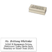 Rücksendeadresse Niedlicher Vintager Schreibmaschi Gummistempel (Stempel)