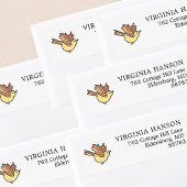 Rücksendeadresse niedlicher Vögel