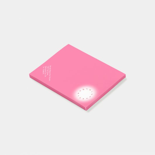 Rücksendeadresse Nr. 2 Post-it Klebezettel (angewinkelt)