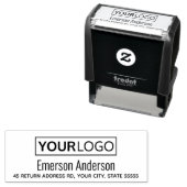 Rücksendeadresse oder Text des benutzerdefinierten Permastempel (Beispiel)