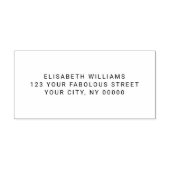 Rücksendeadresse oder Text Gummistempel (Prägung)