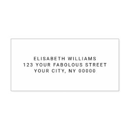 Rücksendeadresse oder Text Gummistempel