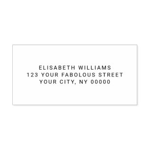 Rücksendeadresse oder Text Gummistempel