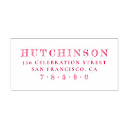 Rücksendeadresse personalisiert skizzierter Famili Permastempel