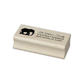 Rücksendeadresse | Personalisierte Elefant-Silhoue Gummistempel (Stempel)