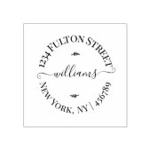 Rücksendeadresse personalisierter Name oder Logo Gummistempel (Prägung)