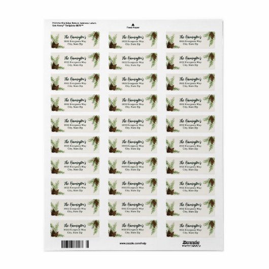 Rücksendeadresse Pinecone (Vorne)