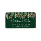 Rücksendeadresse Pinecone Adressaufkleber (Vorne)
