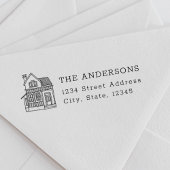 Rücksendeadresse Portrait Permastempel