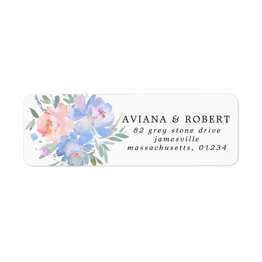 Rücksendeadresse Rosa und Blau (Vorne)