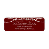 Rücksendeadresse Rot und Weiß (Vorne)