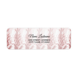 Rücksendeadresse Roter Weihnachtsbaum Schnee