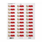 Rücksendeadresse Rotes Weihnachtsfest (Vorne)