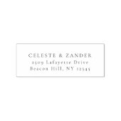 Rücksendeadresse Rubber Briefmarke Gummistempel (Prägung)