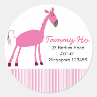 Rücksendeadresse Runder Aufkleber