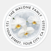 Rücksendeadresse Runder Aufkleber (Vorderseite)