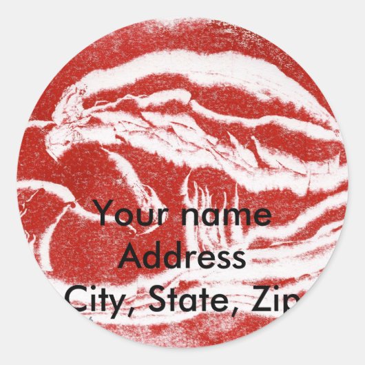 Rücksendeadresse Runder Aufkleber (Vorderseite)