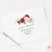 Rücksendeadresse Runder Aufkleber (Umschlag)