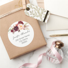 Rücksendeadresse Runder Aufkleber