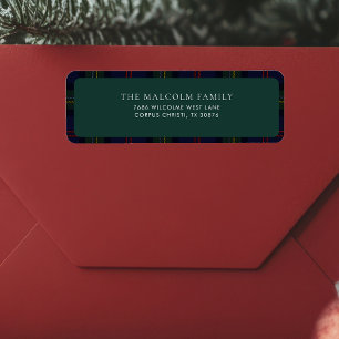 Rücksendeadresse Rustic Classic Tartan