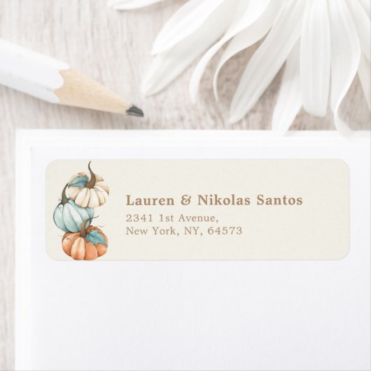 Rücksendeadresse - rustikale Herbstdusche | (Insitu)