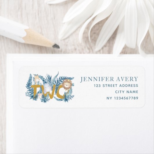 Rücksendeadresse "Safari Animals" (Insitu)