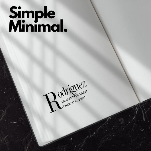 Rücksendeadresse Saubermachen Einfache minimale Ko Permastempel